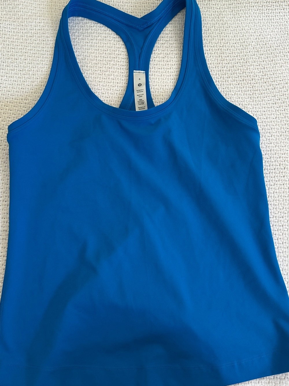 lululemon athletica Electric Blue Racerback Tank